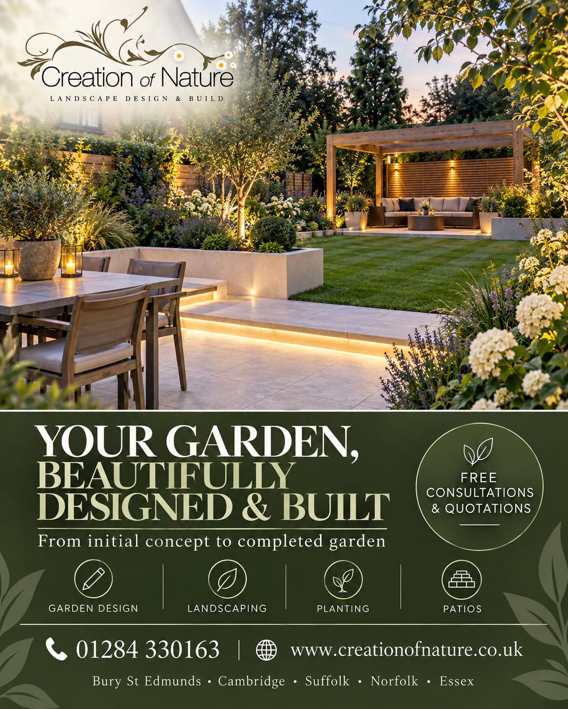 Creation of Nature Garden Design